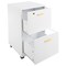 Lavish Home 2 Drawer Wood File Cabinet Filing Cabinet with Lock Rolling File Cabinet for Under Desk Storage 80-FC-4-WHT - alternate 11