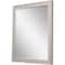 Homeroots 32" White Distressed Wood Framed Accent Mirror 632849 - alternate 5