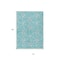 Homeroots 10' X 14' Teal Blue And Ivory Geometric Washable Indoor Outdoor Area Rug 612910 - alternate 9