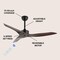 Jonathan Y Aldrin 50" Modern Minimalist Iron/Plastic Mobile-App/Remote-Controlled 6-Speed Razor Ceiling Fan, Neu JYL9715D - alternate 11