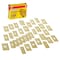 Reese Interlocking Stencils Stencil, Combination Set, Letters, 1/2 in Character Height, Gothic Font, Brass, Gold, 33 Pieces 10026 - alternate 5