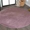 Jonathan Y Haze Solid Low-Pile Light Purple 5 ft Round Area Rug SEU100R-5R - alternate 1