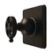 Kingston Brass Single-Handle Six-Way Diverter Valve with Knurled Handle and Square Trim Kit, Oil Rubbed Bronze KS4045RKZ - alternate 1
