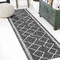 Jonathan Y Derya Tribal Diamond Trellis Black/Ivory 2 ft. x 8 ft. Indoor/Outdoor Runner Rug SMB129E-28 - alternate 1