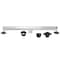 Kingston Brass 32-Inch Stainless Steel Linear Shower Drain with Reversible Tile Insert and Flat Grate BSFK3221 - alternate 1