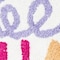 Homeroots 32" White Purple And Green Cotton Be Happy Youthful Bath Rug 634896 - alternate 5
