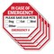 Signmission In Case of Emergency Please Save Ou, 10 inch X 10 inch, Aluminum Metal Signs, 5PK OC-A-5Pack-10-90 - alternate 1