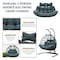 Leisuremod 2-Person Hanging Egg Chair Cushion, Weather-Resistant, Headrest & Zippered Cover ES52C-CH - alternate 6