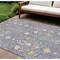 Homeroots 8' X 10' Lavender Blue And Green Oriental Washable Indoor Outdoor Area Rug 598061 - alternate 1