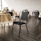 Flash Furniture HERCULES Series Trapezoidal Back Stacking Banquet Chair in Black Fabric - Black Frame, 4PK 4-FD-BHF-2-BK-BK-GG - alternate 9