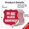 Signmission Driveway Shield Sign Do Not Block Drivew, 4 inch X 4 inch, Vinyl Decal, 5PK SHI-D-5PACK-4-378 - alternate 5