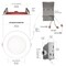 Nuwatt 4 Inch 2 Hour Baffle Trim Fire Rated Recessed Lighting Canless LED Lights 2700K-5000K, 900LM, 6PK NW-PB-DL-4-12W-5CT-FR-WH-6P - alternate 10