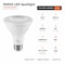Euri Lighting PAR30 LED Bulbs, 10W, 900 lm, 75W Eq., 4000K, E26, Dimmable, CEC/JA8/UL, 2PK EP30-10W5040cec-2 - alternate 5
