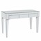 Homeroots 47" Silver Mirrored Writing Desk With Three Drawers 402022 - alternate 8