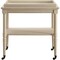 Homeroots 30in Antiqued White Wood Rolling Bar Cart 286343 - alternate 5