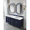 James Martin Vanities Brittany 72'' Double Vanity, Victory Blue w/ 3 CM Ethereal Noctis Silestone Top w/ Wireless Charger 650-V72-VBL-FENC - alternate 9