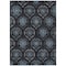 Homeroots 8' X 10' Blue Charcoal And Gray Medallion Washable Indoor Outdoor Area Rug 587701 - alternate 6