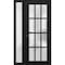 Vdomdoors Front Exterior Prehung FiberGlass Door Frosted Glass / Manux 8312 Matte Black / Sidelight Exterior MANUX8312EXD-BLK-W36+16 x H80-RH - alternate 5