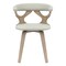 Leisuremod Modern Wooden Dining Chair, Washed Walnut Frame in Light Grey, Klyne Collection KCWW-22LGR - alternate 8