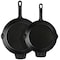 Spice By Tia Mowry Savory Saffron Pre-seasoned 2 Piece 10in and 12in Cast Iron Skillet Set 96246.02RR - alternate 4