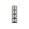 Homeroots 62" Espresso Metal Corner Bookcase 376527 - alternate 1