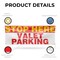 Signmission Stop Here Valet Parking, 24 Inch x 72 Inch, Vinyl Banner B-72-30867 - alternate 4