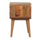 Homeroots 22" Beige Solid Wood Two Drawer Nightstand 651516 - alternate 14