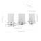Jonathan Y Fairfax 23" 3-Light Metal/Frosted Glass Contemporary Glam LED Vanity Light, Chrome JYL7486A - alternate 9