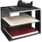 Victor Technology Corner Tray, Black, Wood, 13 1/5 in W, 9 7/10 in L, 9 4/5 in H, 3 Number of Compartments 1120-5 - alternate 1