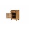 Homeroots 22" Brown Solid Wood Distressed Carved Floral One Drawer Nightstand 720641 - alternate 6