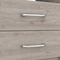 Homeroots 20" Gray Two Drawer Faux Wood Nightstand 543681 - alternate 7