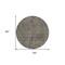 Homeroots 8' Brown Black And Gray Round Geometric Washable Indoor Outdoor Area Rug 594799 - alternate 8