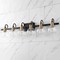 Jonathan Y Marais 44.25" 6-Light Iron/Glass Rustic Vintage LED Vanity Light, Black/Brass Gold JYL3557A - alternate 8