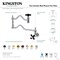 Kingston Brass Wall Mount Pot Filler Faucet, Brushed Brass KS2107PKX - alternate 2