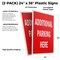 Signmission Additional Parking Here, Plastic Signs Only 24 Inch x 36 Inch, Corrugated Plastic, 2PK CSB-2436-2PACK-Additional Parking Here - alternate 2