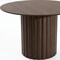Homeroots 46" Brown Wood Pedestal Base Round Top Dining Table 720645 - alternate 4