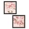 Homeroots Set Of Two The Peonies 1 Black Framed Print Wall Art, 2PK 408048 - alternate 1