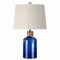 Jonathan Y Azure 23.5" Glass Bottle LED Table Lamp, Cobalt/Natural JYL1004A - alternate 10