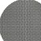 Homeroots 8' Black And Ivory Round Geometric Washable Indoor Outdoor Area Rug 594445 - alternate 7