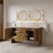 James Martin Vanities Hudson 60" Double Vanity, Honey Oak w/ 3 CM Lime Delight Silestone Top 435-V60D-HNO-3LDL - alternate 9