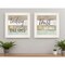 Homeroots Set Of Two Trusting in the Lord White Framed Print Wall Art, 2PK 415803 - alternate 3