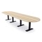 Skutchi Designs 16 Person Conference Table With Power Unit | 16' Racetrack Table | Harmony Series HAR-RAC-48X192-T.BK-K525-NA - alternate 1