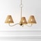 Jonathan Y Grady 27" 3-Light Coastal Farmhouse Adjustable Swooping Arm Metal w/Hand-Woven Rattan Shades LED Cha JYL9559B - alternate 10