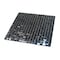 Apollo Tile Skosh 11.6 in. x 11.6 in. Glossy Rich Black Glass Mosaic Wall and Floor Tile 18.69 sqft/case, 20PK APLNB88BK906A - alternate 7