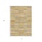 Homeroots 3' X 5' Wheat Beige And Gold Striped Washable Indoor Outdoor Area Rug 615482 - alternate 8