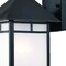 Homeroots XL Matte Black Frosted Glass Lantern Wall Light 398643 - alternate 5
