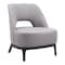 Homeroots 26" Gray And Black Upholstered Lounge Chair 556458 - alternate 1