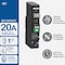 Square D QO 20A Single-Pole CAFCI Mini Dual Function Circuit Breaker QO120PAFC - alternate 1