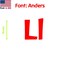 Aacc Self-Adhesive Vinyl Letter: l, Scale: 19 cm. Color: Red Font: Anders by AACC-Anders-ll-Red-M19x1 - alternate 1