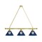 Holland Bar Stool Co Butler University 3 Shade Billiard Light, Brass Fixture BL3BRButler - alternate 1